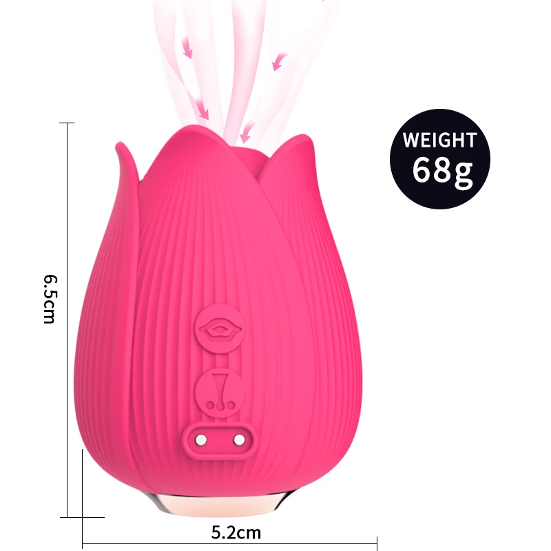 Wholesale Rose Vibrator for Women Nipple Clitoral Sucking Sex Toys Manufactured at Cheap Price