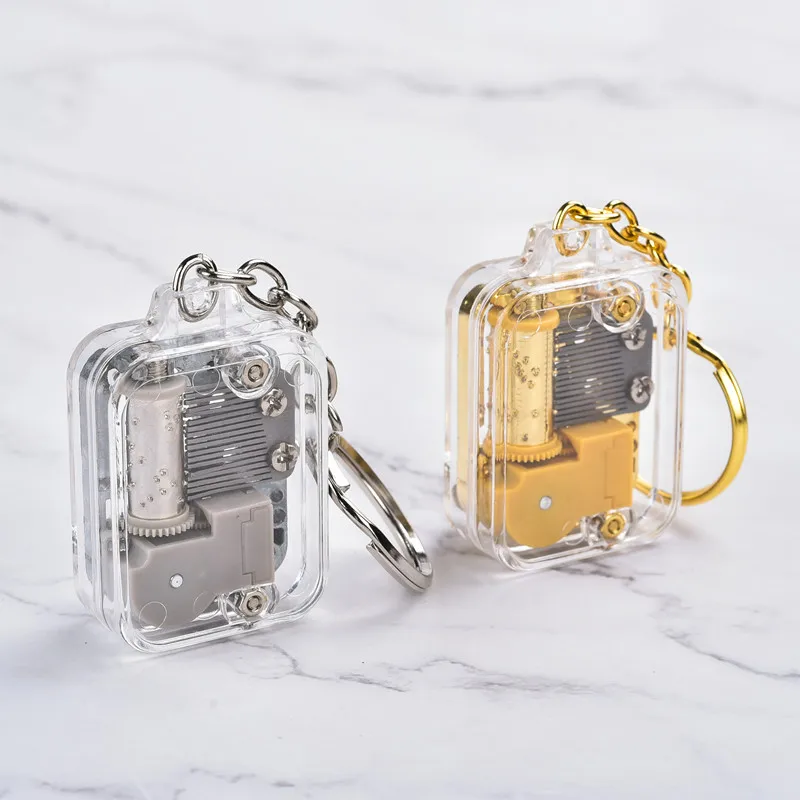 Acrylic  Music Box custom music box keychain