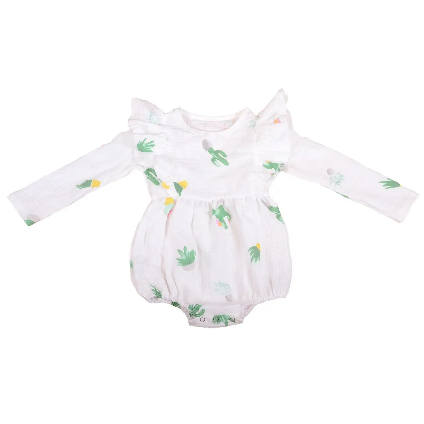 Wholesale pure organic cotton new born baby clothes jumpsuits playsuits Rompers boys 0-3 month