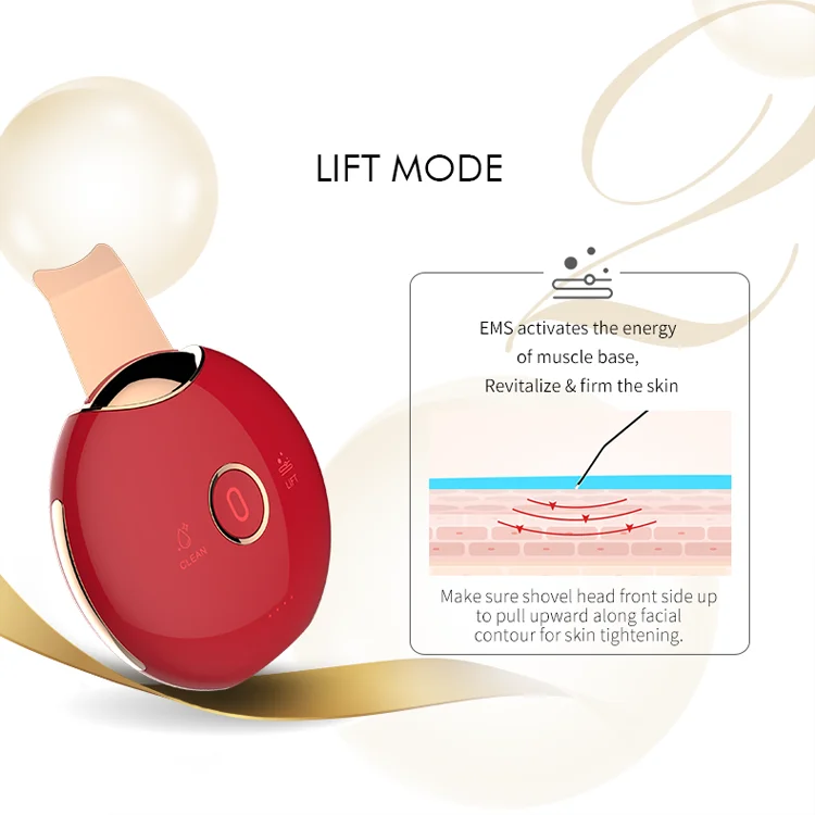 Portable laveur de peau ultrasonic skin scrubber blackhead remover facial cleaner face scrubber