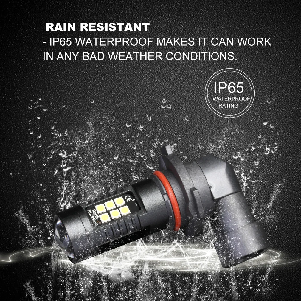 12V 21SMD 3030 Auto Led  H8 H11 H7 9005 HB3 9006 HB4 6000K 3000K Led Driving Lights Car Fog Light Bulbs Lamp