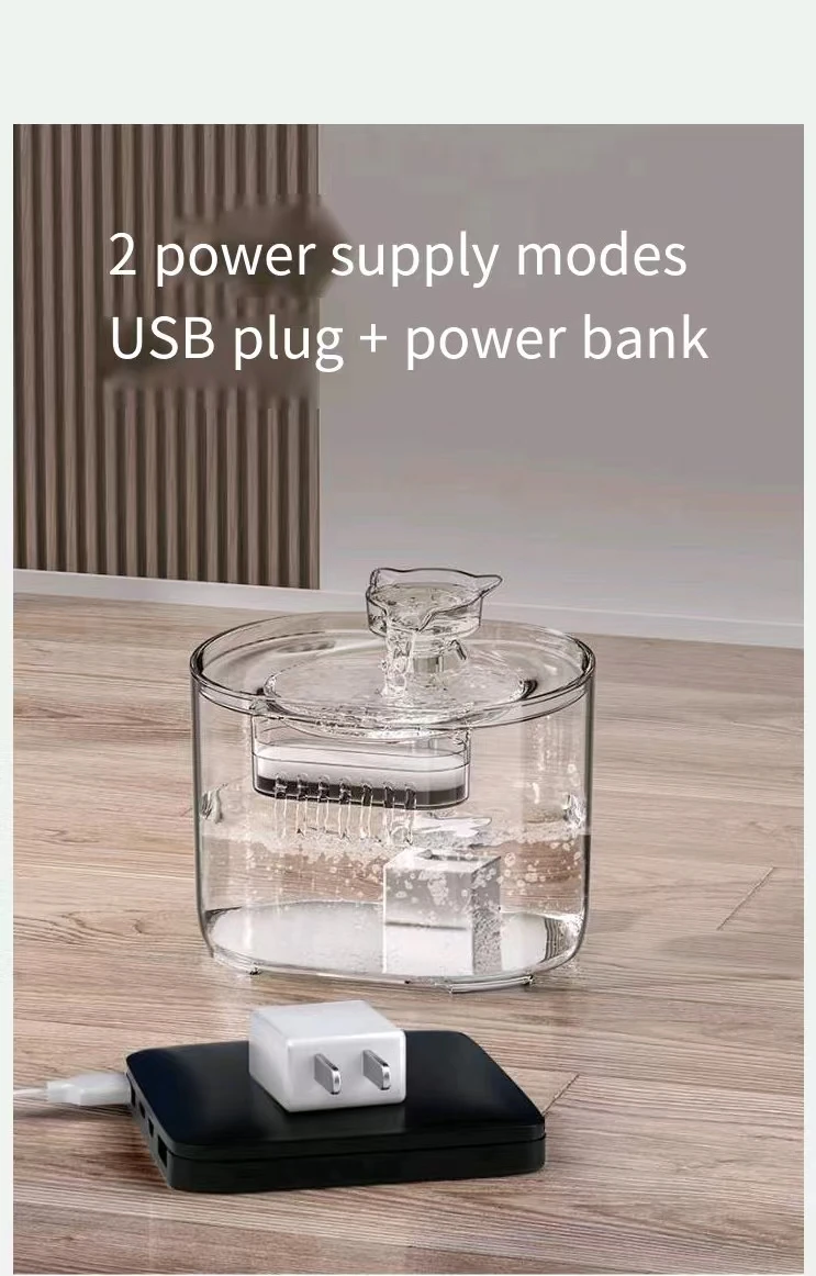 New Automatic Circulating Water Cat Drinking Machine Filter Bowl Silent Running Pet Water Dispenser bowls