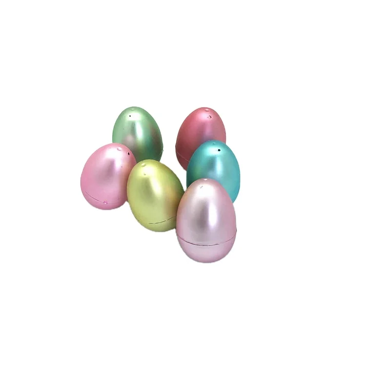 Factony diriect sale novelty easter ornaments Matte plated plastic easter eggs
