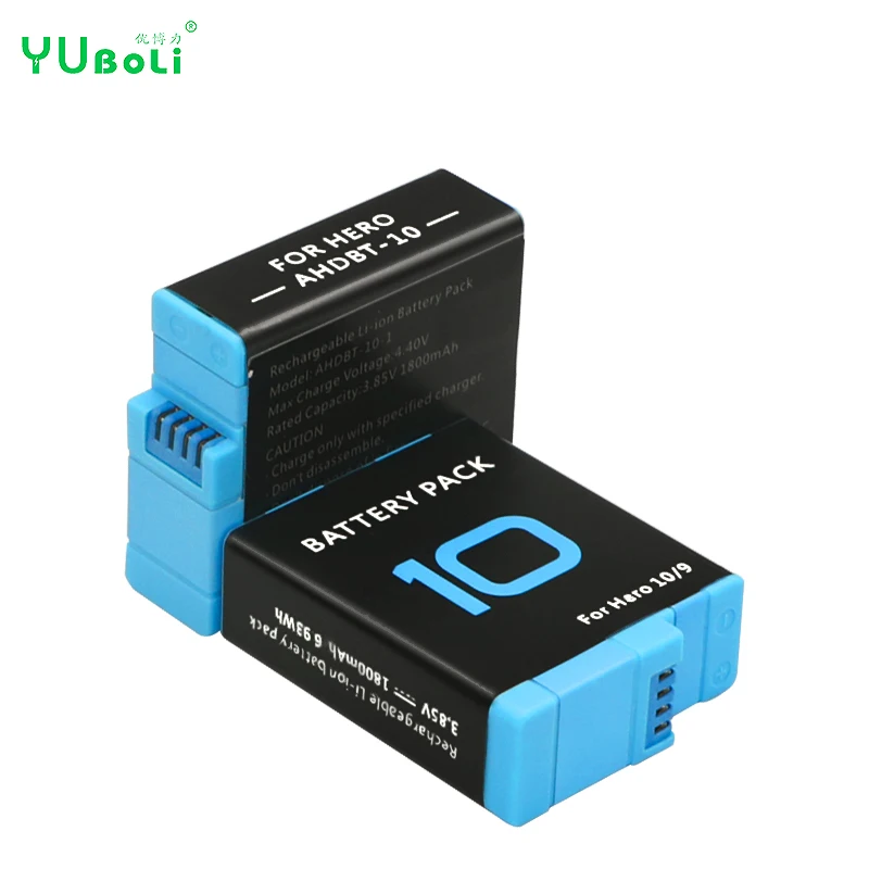 Rechargeable Batteries Action Camera Battery for AHDBT-10 GoPro Hero 9 hero10 Black Official GoPro Accessory Hero-10