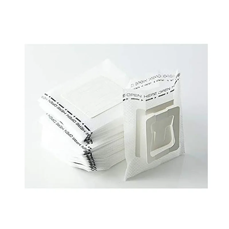 Custom Coffee Tea Filter Paper Drip Bag Hanging Ear Disposable Type Portable Coffee Filter Bag Virgin 100% Wood Pulp