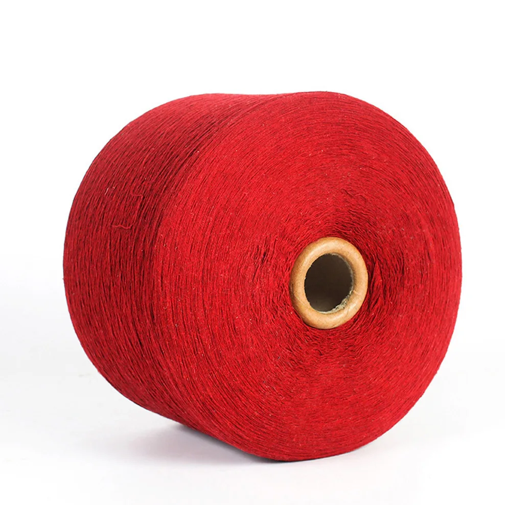 Recycled Polyester Yarn Ne22s/1 Recycled Open End Dyed Cotton Polyester Blended Sock Yarn