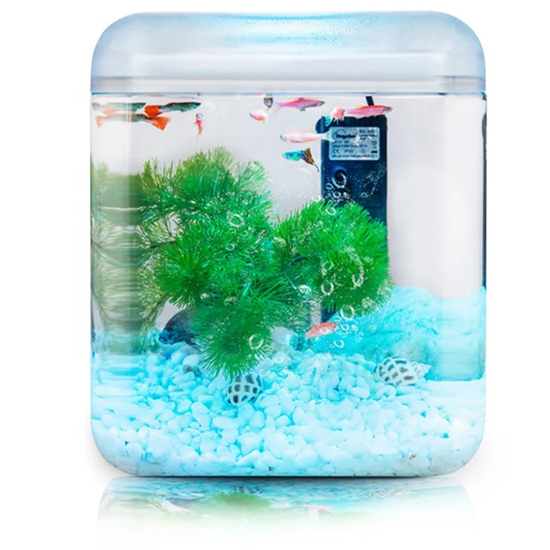 Customized Acrylic Explosion-Proof Fish Tank Bare Tank Open Aquarium Desktop Small Rectangular Water Plant Tank