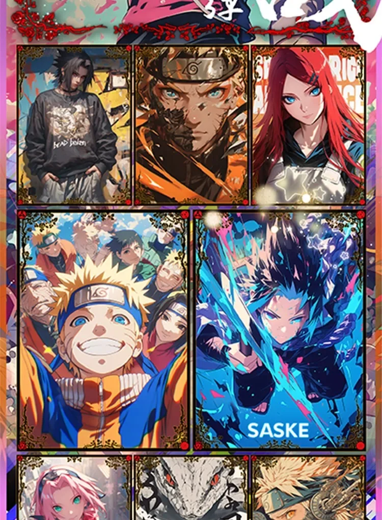 Wholesale Ninja Village War B5 Wave 3 Collection Card Uzumaki Uchiha Sasuke Tcg Haruno Sakura Collection Card Toy Gift