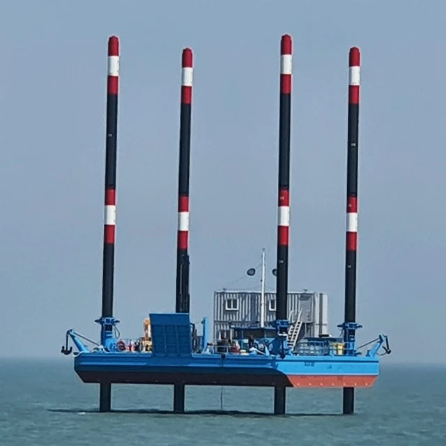 Customizable 1000t Floating Crane Offshore Vessels Steel Small Work Boat Ship Barge Sale