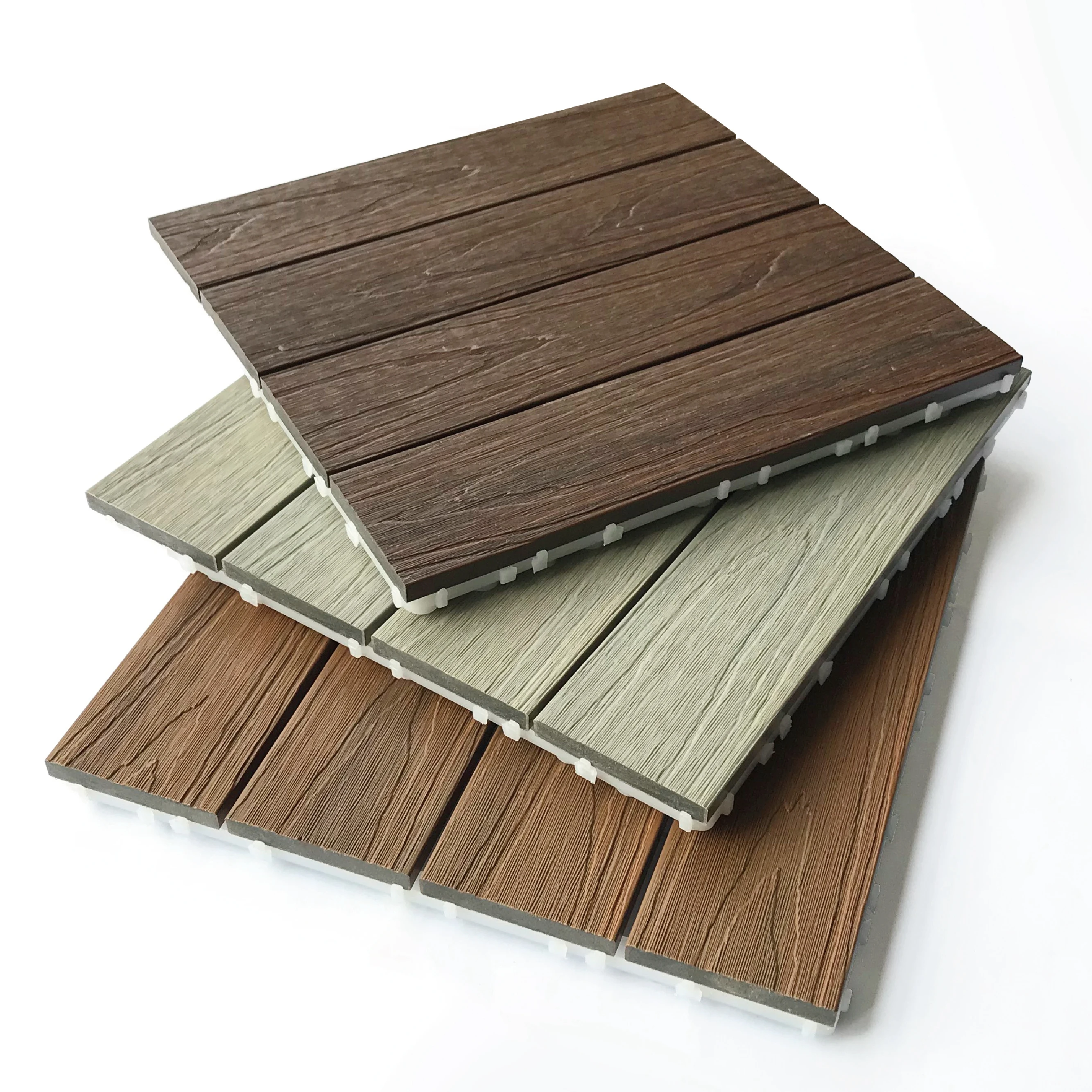 Rucca Plus WPC Co-Extrusion Decking Interlocking Flooring Tiles 300*300mm