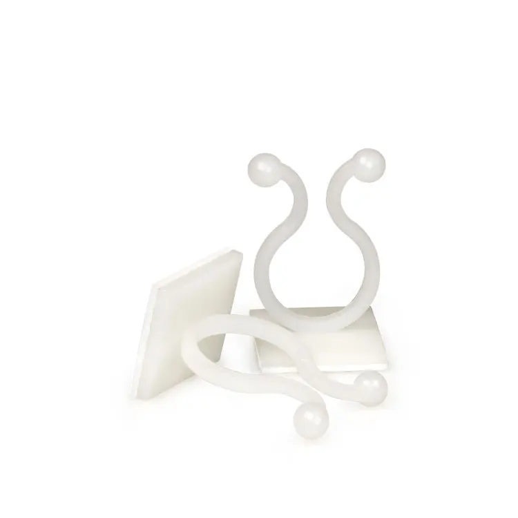 3M Adhesive tie mount U-shaped white twist tie Nylon waterproof cable tie mount