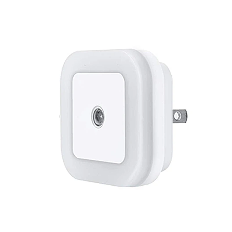 Светодиодный ночник лампа со смарт-датчик заката до рассвета датчик дневного света белый, 0,8 W подключаемого модуля