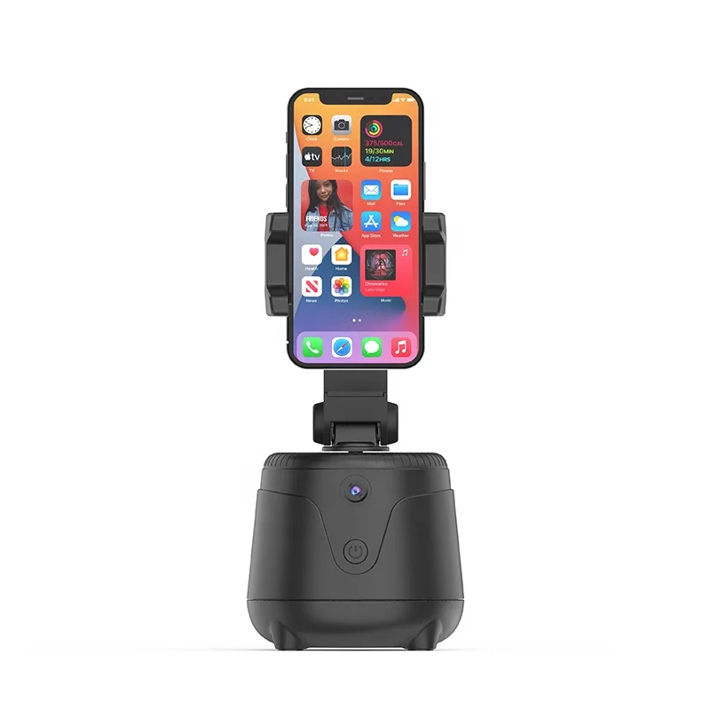 Dropshipping 2022 Hot Sale Portable Smart Ai Desktop  Humanoid Tracking Mobile Phone Holder  360 Photo