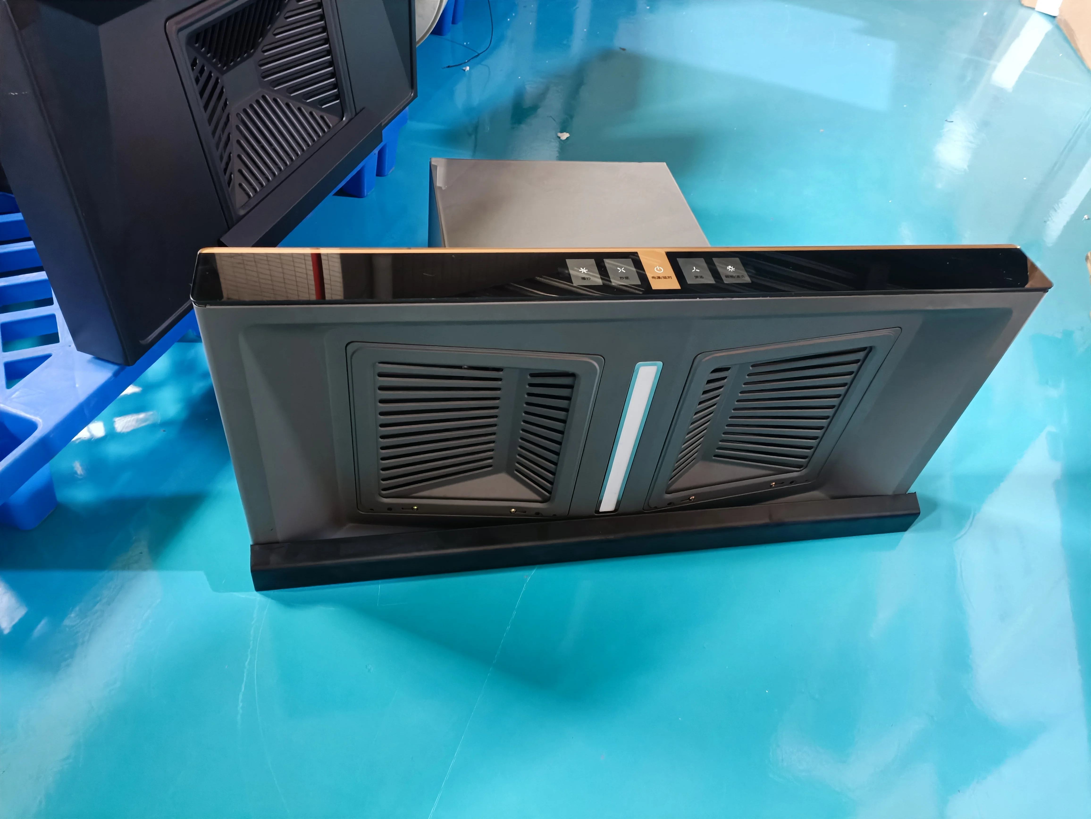 New Trend Kitchen Chimney Hood with Filter Power Suction High Efficiency Smart Range Hood Sensor Switch 90cm Powerful Copper