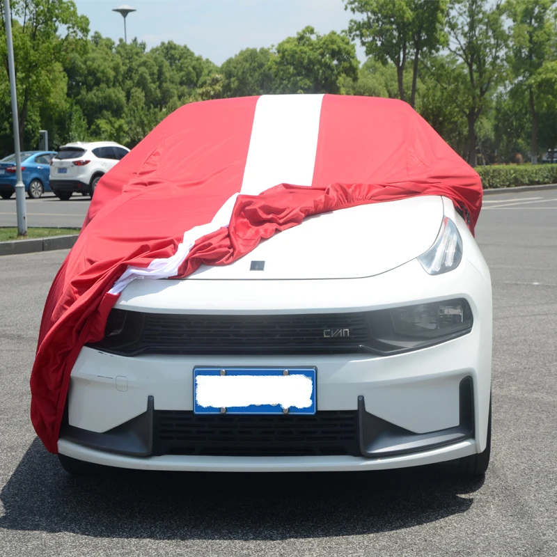 Универсальный чехол для внутреннего кузова автомобиля, полный комплект для седана, изготовленный на заказ, с логотипом, пыленепроницаемый