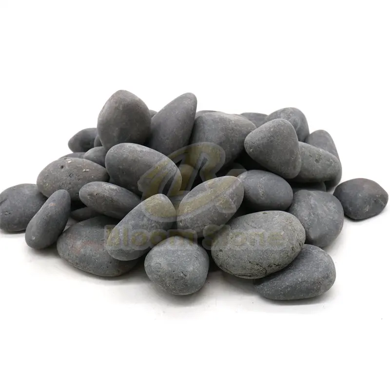 Hot Sell  River Black Pebble Washed Natural Black Pebble Beach  for Landscaping
