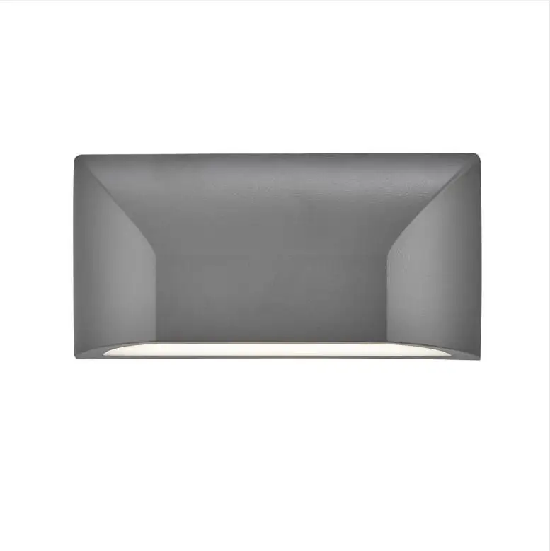 IP65 6W rating plastic PC material black outdoor surface mounted floor stair interior led wall lamp