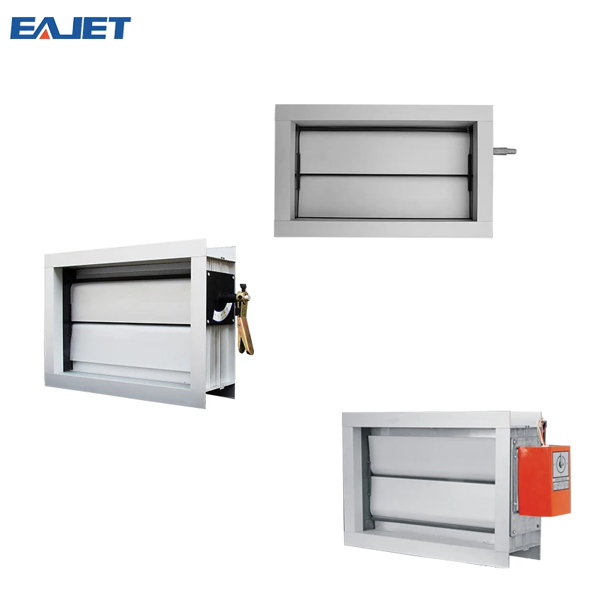EAJET HVAC Volume Control Adjustable Manual Air Duct Valve with Actuator Volume Control Damper