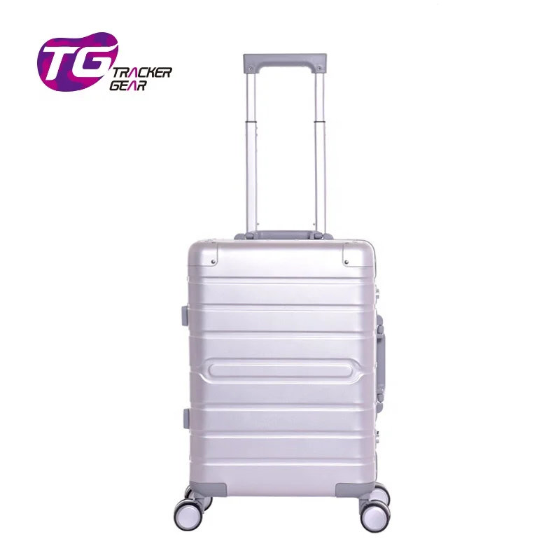 Aluminum magnesium alloy Spinner Wheel Luggage Travel Suitcase 20-inch Carry-on Pull-rod top-grade Body Coded Lock