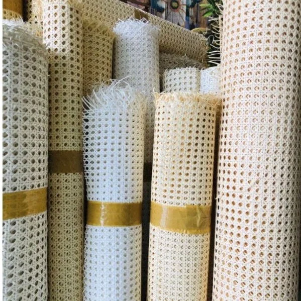 Top rank PE Outdoor Plastic Artificial Rattan Webbing Cane Webbing Roll for Outdoor Furniture Home Decoration from  VIet Nam