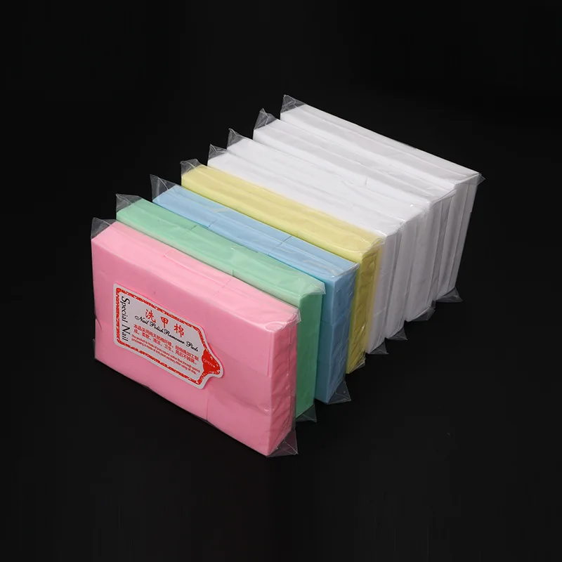 540 Pcs Disposable Nail Wipes Nail Polish Remover Lint Free Cotton Soft Pads for Acrylic Gel Nail Art Finger Toenail Care