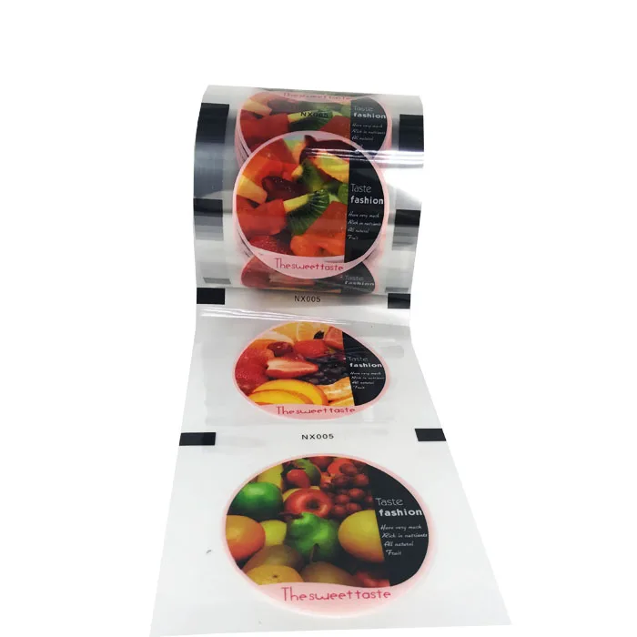 Custom Logo Wholesale Clear Fruit Juice Vegetable PP Cup Packing Food Grade Plastic Cup Sealing Film Roll
