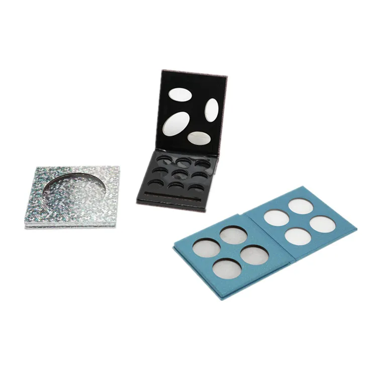 
Custom shape eco friendly square makeup eyeshadow palette box set 