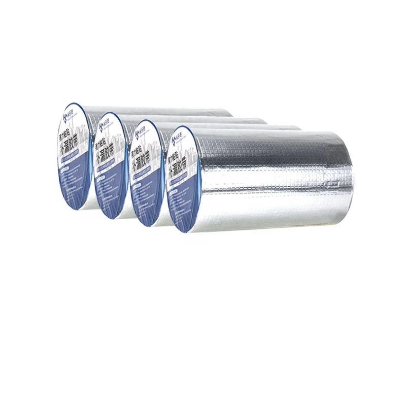 
Mileqi high quality aluminum foil butyl rubber mastic adhesive waterproof sealing sealant tape for roof leak and insulation 