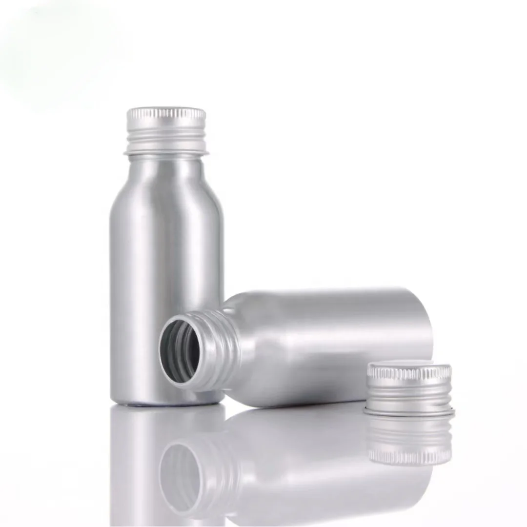 Factory spot 50 ml 100 ml 250 ml 500 ml 750 ml beverage water beer aluminum metal bottle with food grade coating bottle