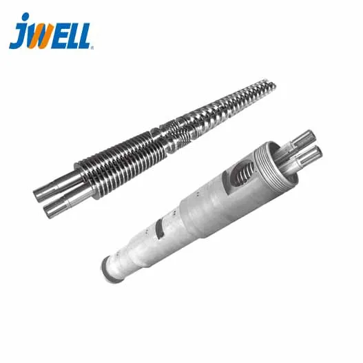 JWELL conical twin Screw plastic extruder machine twin screw extruder barrel screw and barrel for plastic extruder machine