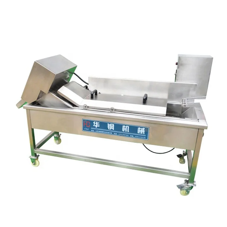 Automatic fried chicken frying machine continuous belt conveyor doughnut fryer french fries making machine