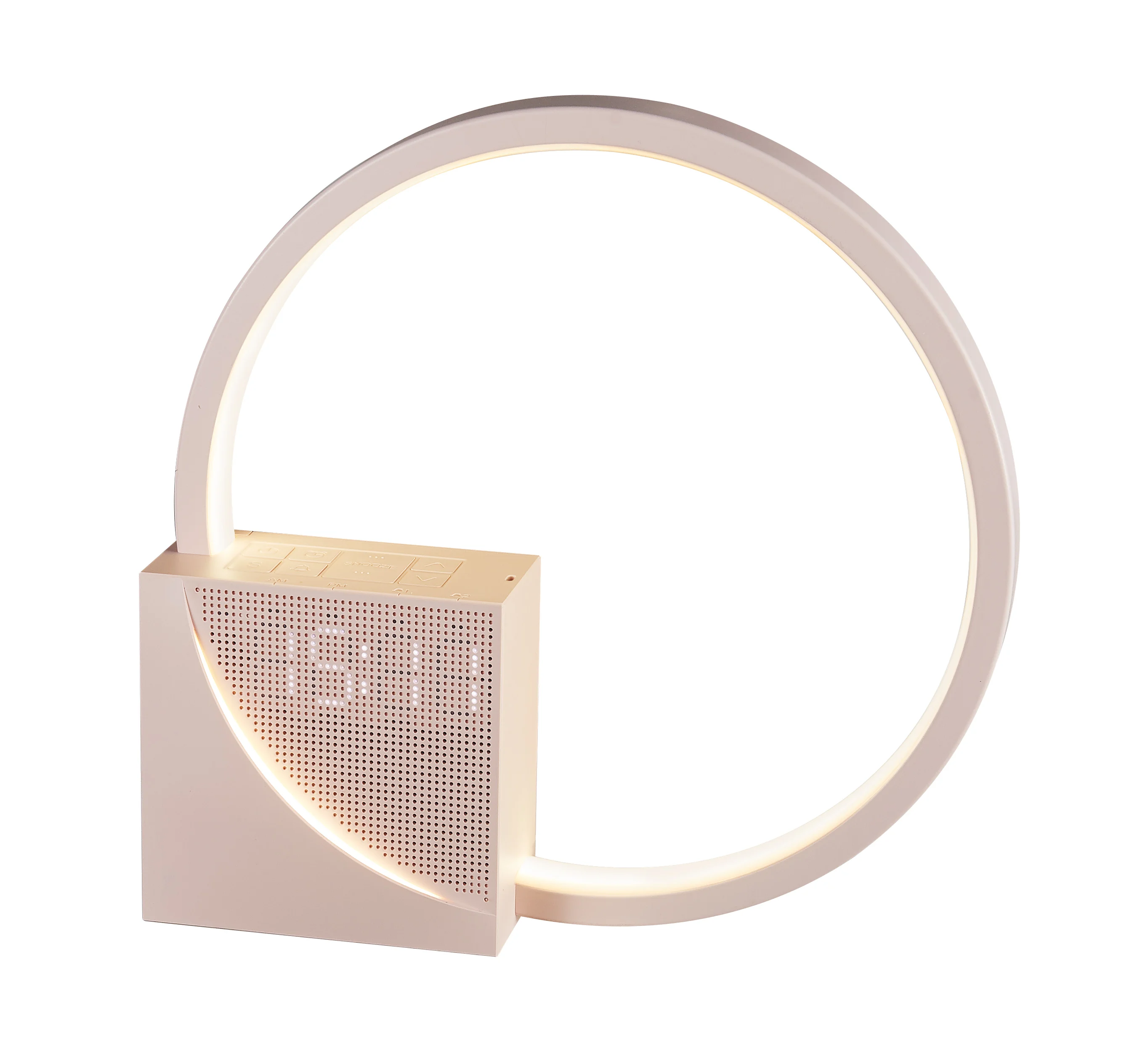 Breathing Light Time Display 3 Grade Brightness Dual Alarm Clock  Bedside Lamp with White Noise Machine