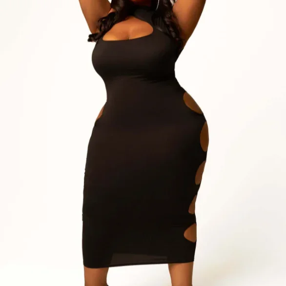 New Trend Plus Size Big Ass Fat Sexy Women Tight Bodycon Dress