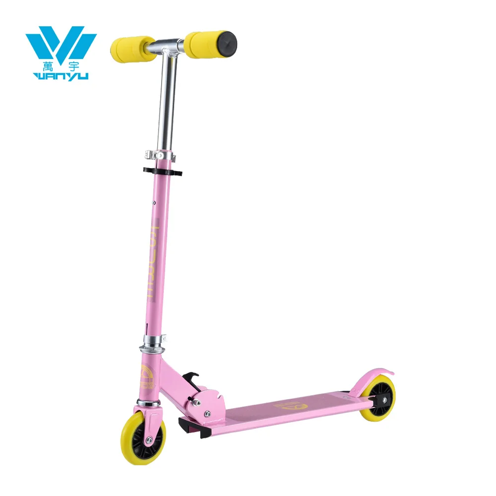 new design customizable high quality 95mm PU wheels kids toy scooter