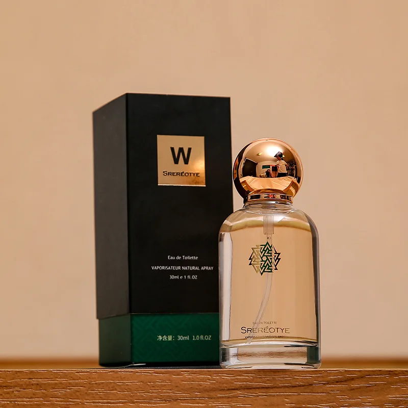 Custom matte green luxury glass perfume bottle empty perfume spray bottle gold ball cap perfume bottle with base