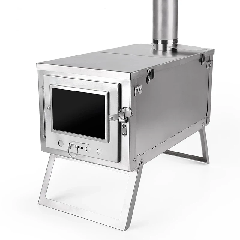 Folding integrated titanium alloy wood stove Quick folding camping stove