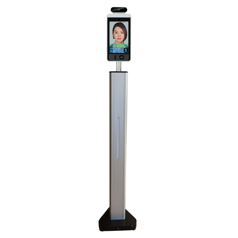 8-inch floor stand Wifi robot automatic facial recognition temperature with camera thermometer