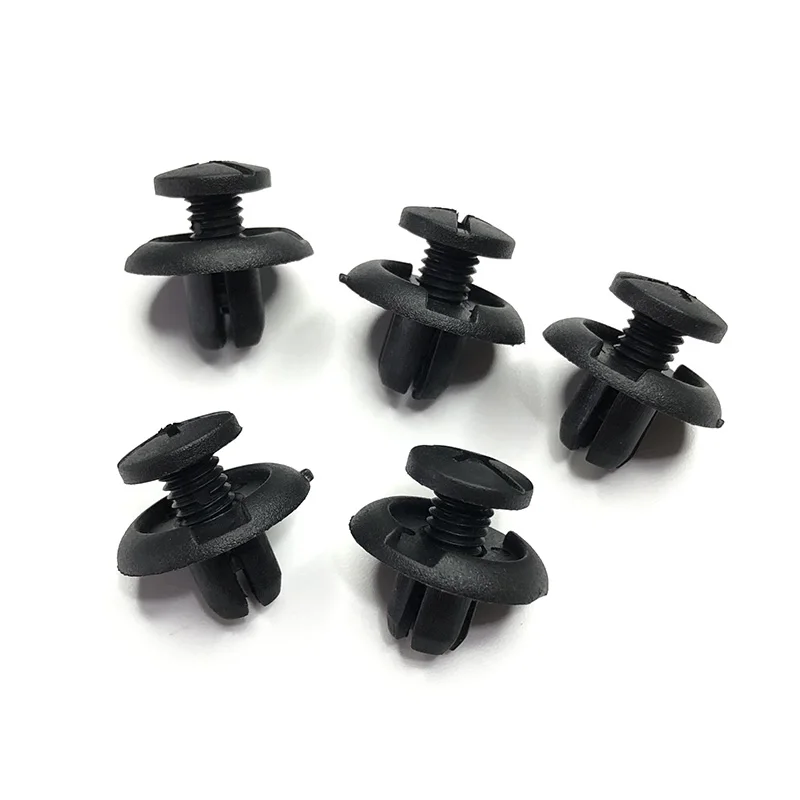 40pcs Auto Door Trim Panel Clips Fasteners 7.5mm Hole Car Fender Bumper Rivet Retainer for Honda 91512-SM4-003 Acura