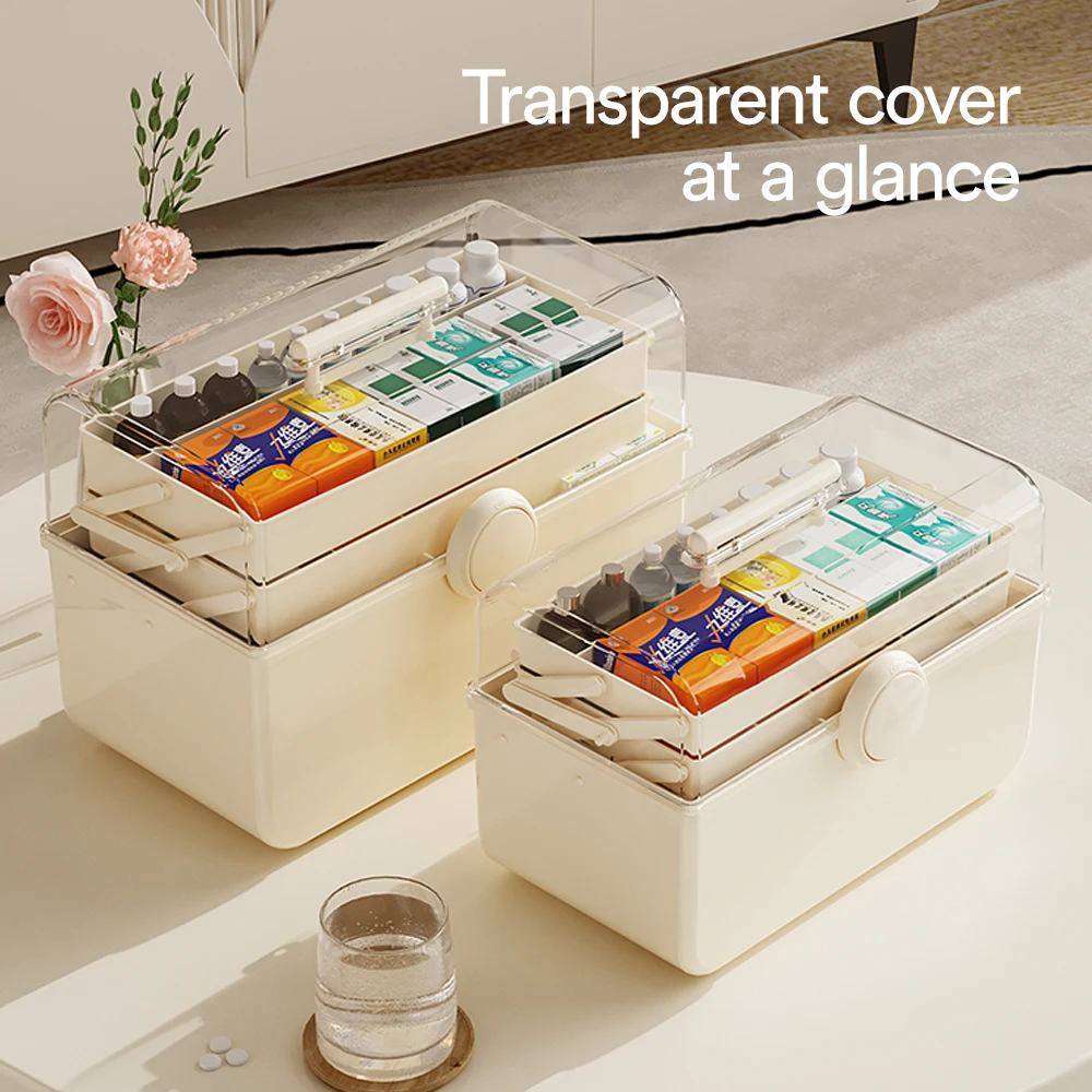 CHENGYAN Custom 180 Rotational Medication Storage Organizer Medicine Storage Containers Box Plastic Storage Boxes & Bins