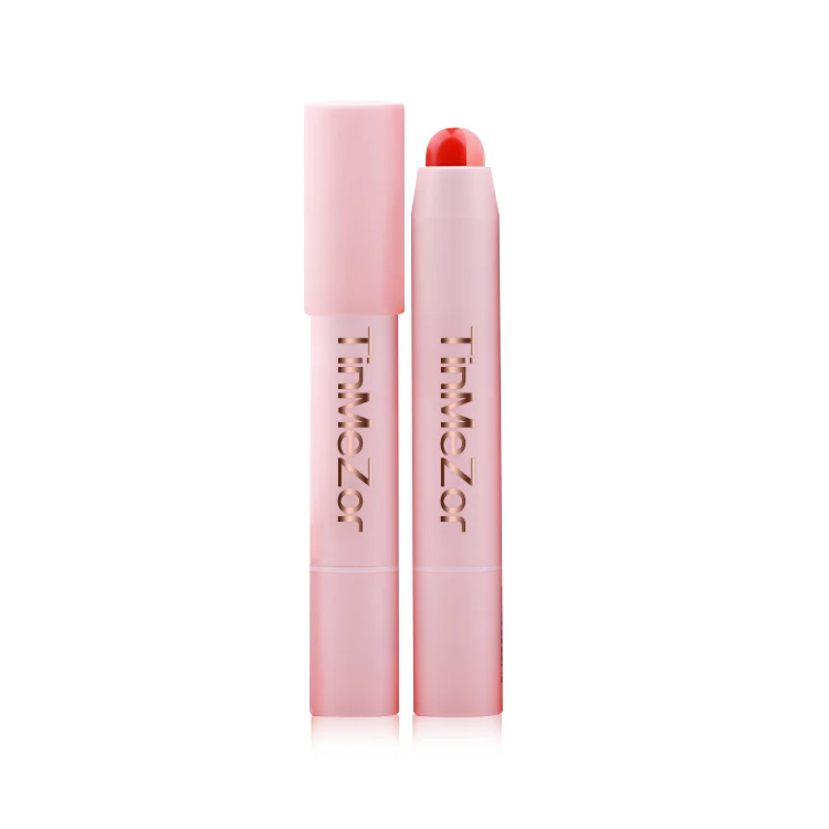 Custom double color lipstick crayon vegan lip balm crayon makeup matte lipstick prival label