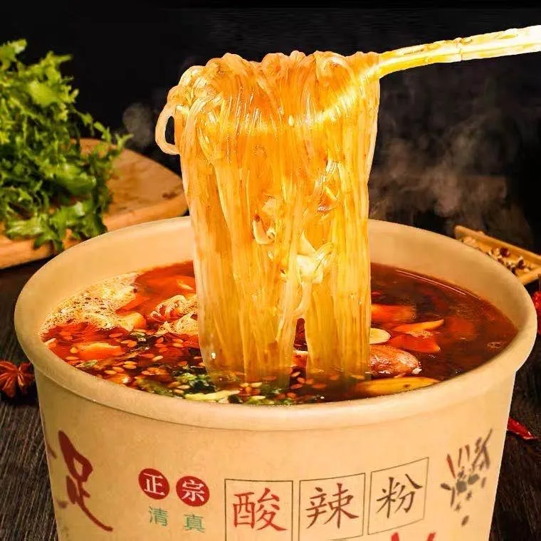 Hot and Sour Powder Instant Rice Noodles Snacks Silky-smooth Chewy Rice Noodles with Piping Hot Aromatic Soup Mix