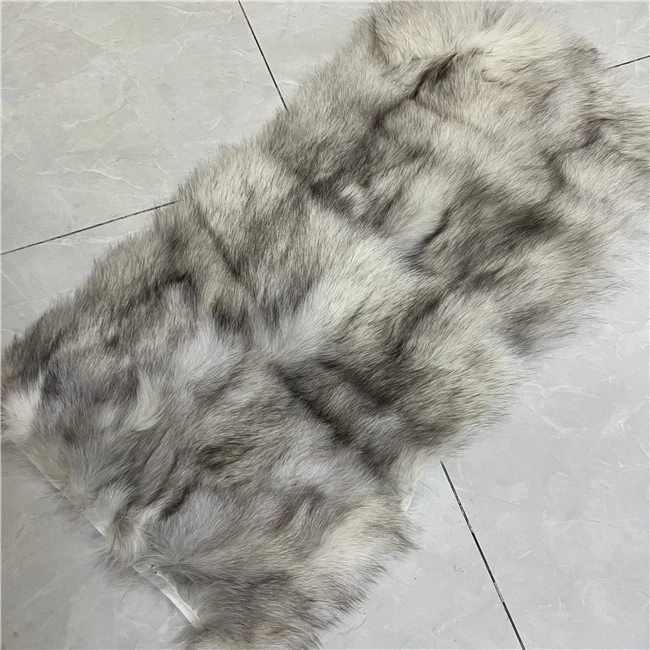  natural animal fox fur soft white fox blue