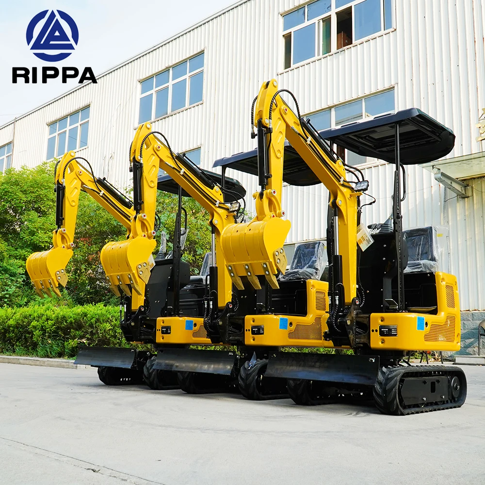 Rippa R319 Diesel Dig Bagger Long Reach Rotary Excavator Excavator Mini Trencher Towable Excavator