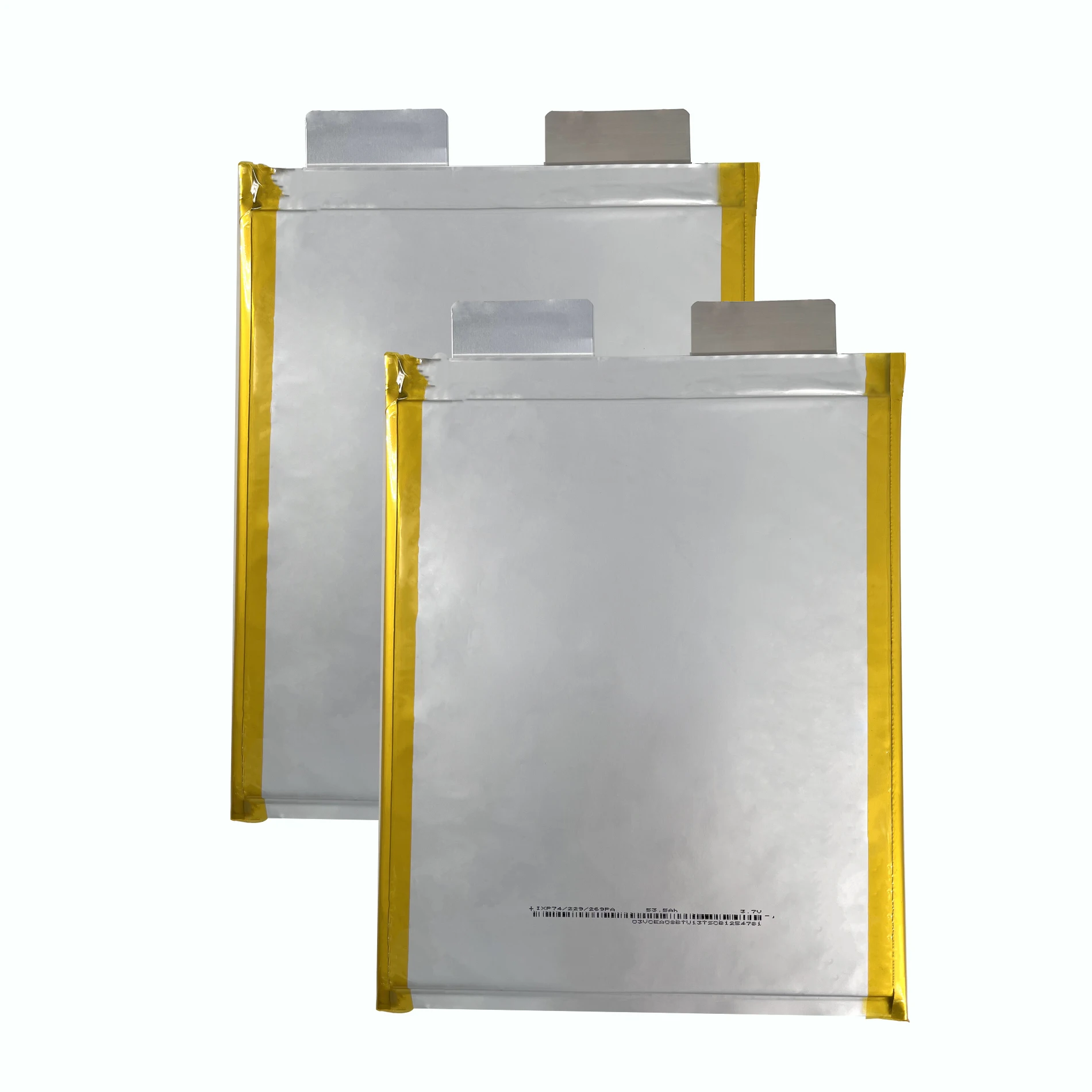 NMC Flat Pouch Rechargeable Lithium Polymer Battery Cell 53.5Ah 3.6V Soft Polymer Pouch Lithium Ion Battery