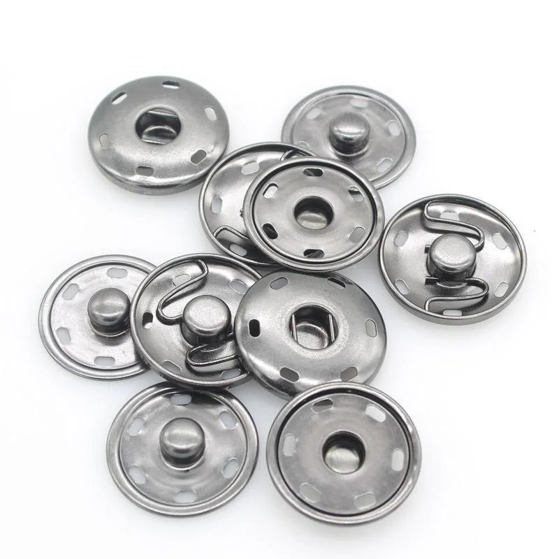 metal snap popper two parts sewing fasteners press studs metal snap button for clothing accessories