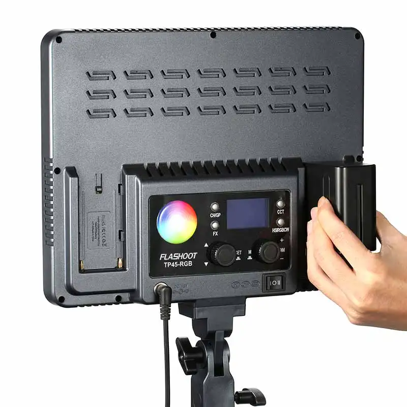 FLASHOOT Led 2800K-10000K Dimmable Video Light for Studio Photo Shooting Photograph RGB panel light