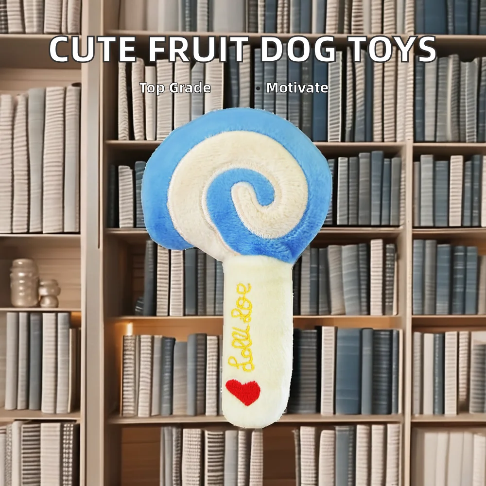 Wholesale Cheap Price pet plush toys cute dog fruits dog squeaky toy