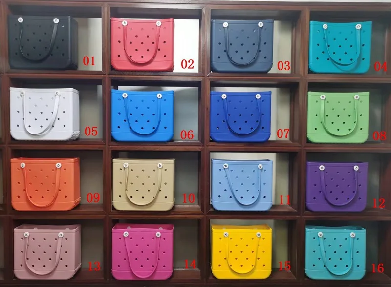 Bogg Bag Women Fashion Rubber Tote Shoulder Bag Waterproof EVA Silicone Summer Bogg Beach Bag