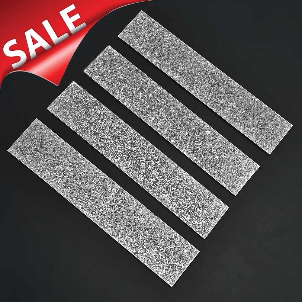 Custom Handmade Vg10 67 Layers Damascus Steel Billet 60HRC 2-5mm damascus billets For Making Damascus Steel Knife