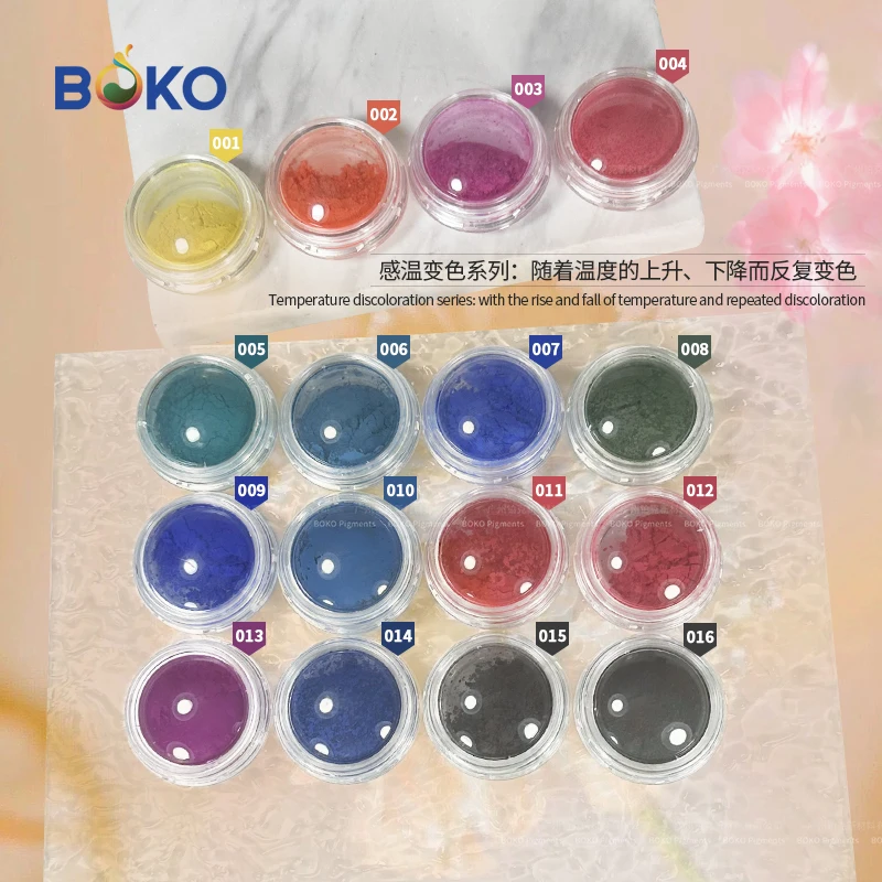 Magic Thermochromic Powder for Nail Art Color Change Thermo Pigment Powder Colorant Pigment